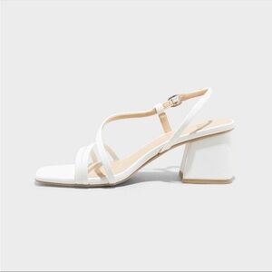 Block Heels Wild Fable Size 7 White